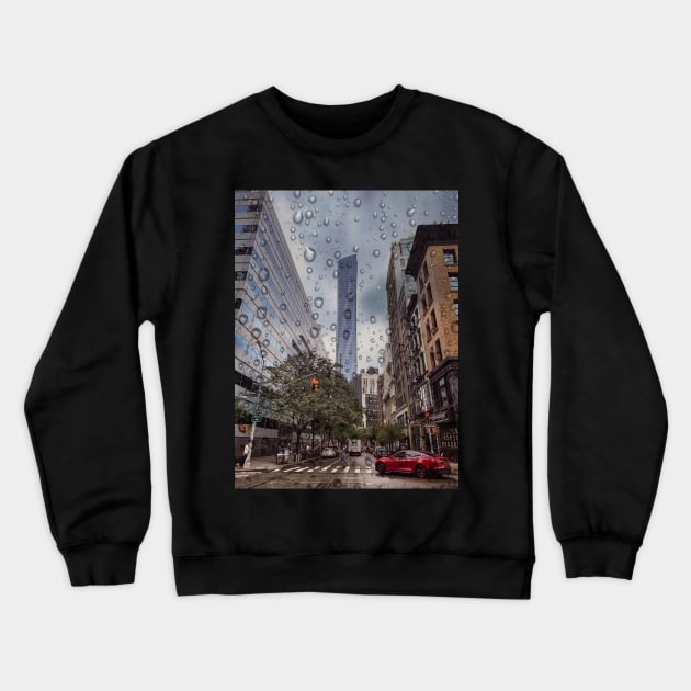 Murray Street, Tribeca, Manhattan, New York City Crewneck Sweatshirt by eleonoraingrid